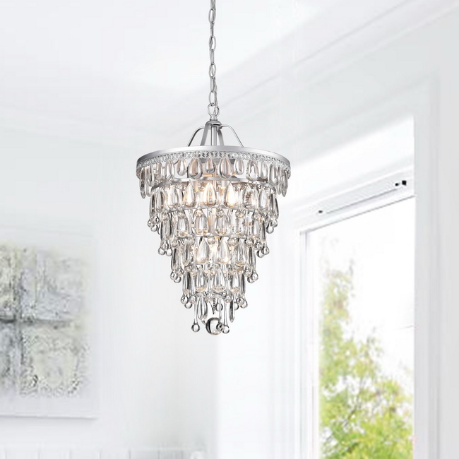 cone shaped crystal chandelier