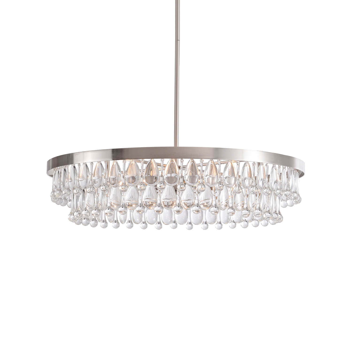 Viviana Crystal 6-light Chandelier - Antique Nickel LJ-1340-LVG