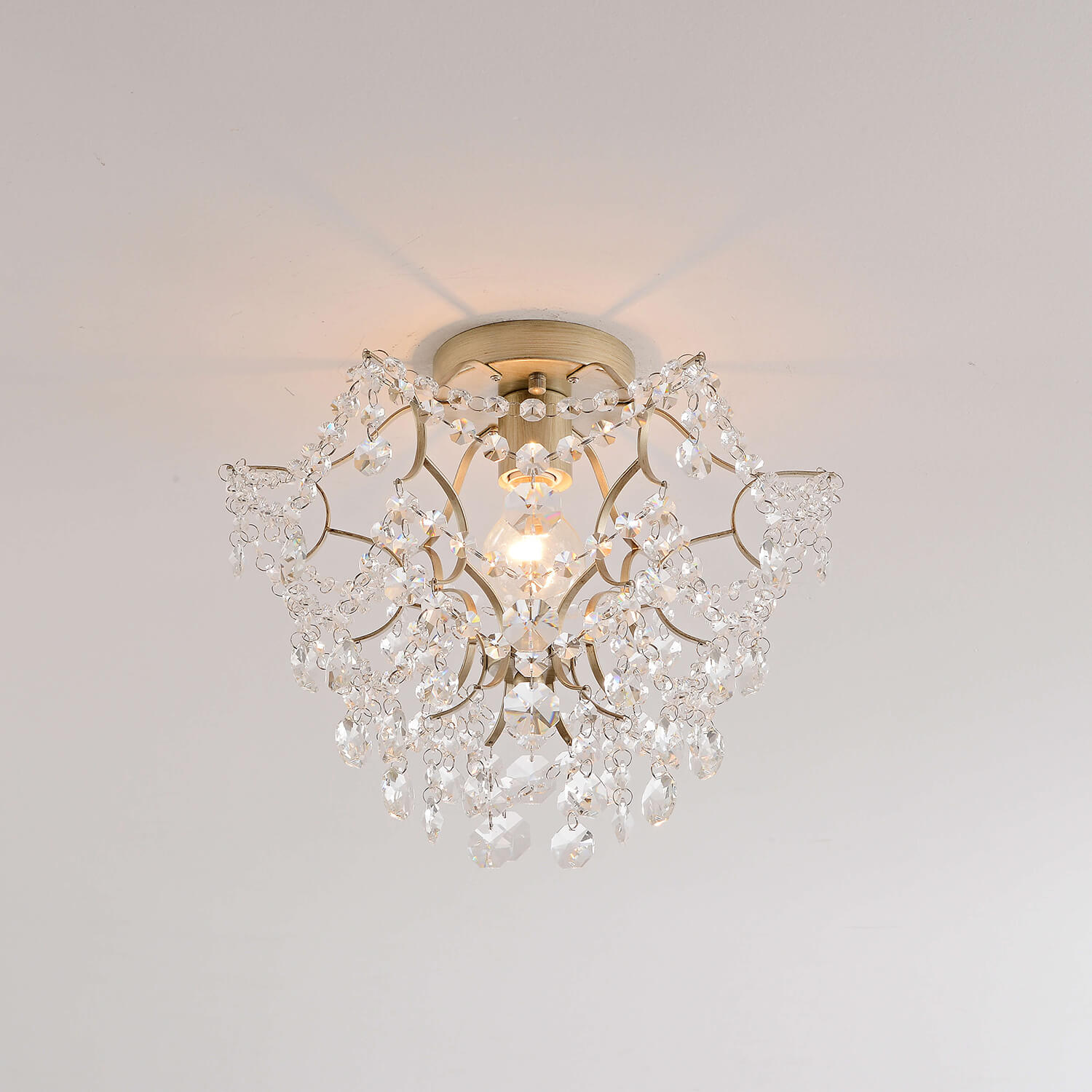 Dalia Single Light Mini Crystal Flush Mount LJ-3305-HKA