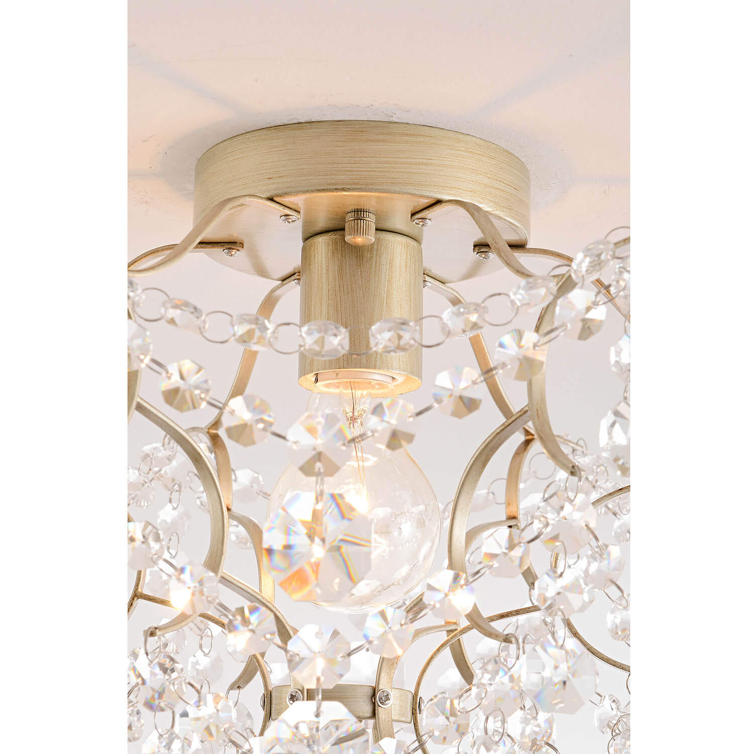 Dalia Single Light Mini Crystal Flush Mount LJ-3305-HKA