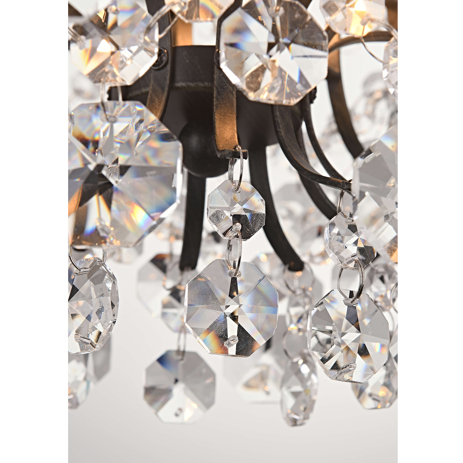 Dalia Elegant Indoor 3-light Crystal Flush Mount LJ-4295-MAT