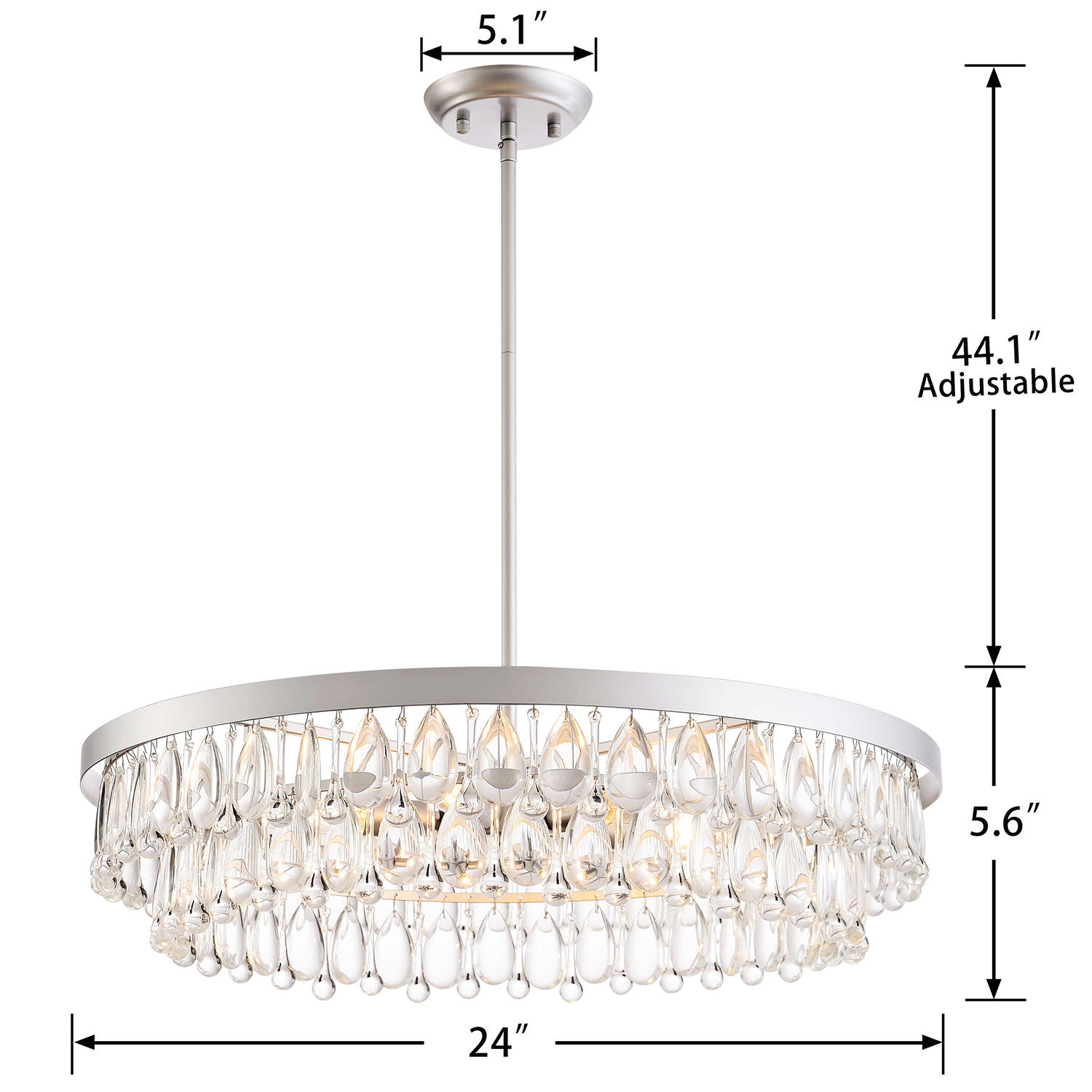 Viviana Crystal 6-light Chandelier LJ-5827-LJJ