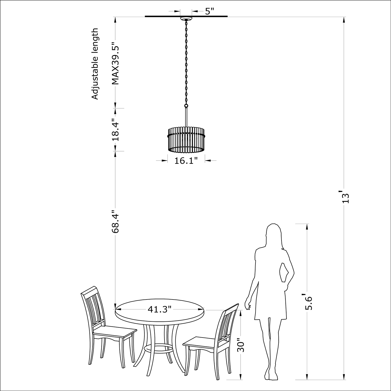 Casandra 4-Light Brushed Brass Crystal Chandelier LJ-8023-QDQ